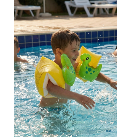 Нарукавники детские надувные "Динозаврики", 23х20см, 3-6 лет, Intex 56664