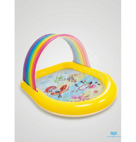 Надувной бассейн детский "Радужное Арко", 147x13x86 см, от 2-х лет, Intex 57156