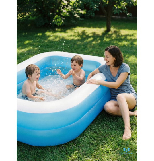 Бассейн надувной "Семейный", 203x152х48см, от 3 лет, 540 л,  Intex 57180