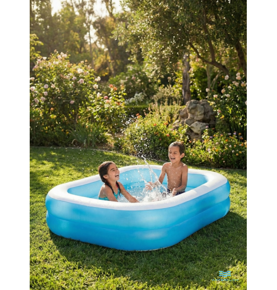 Бассейн надувной "Семейный", 203x152х48см, от 3 лет, 540 л,  Intex 57180
