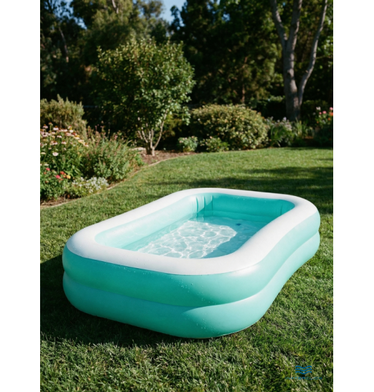Бассейн надувной семейный "Бирюзовый" 229х147х46см, от 3 лет, 600 л, Intex 57181