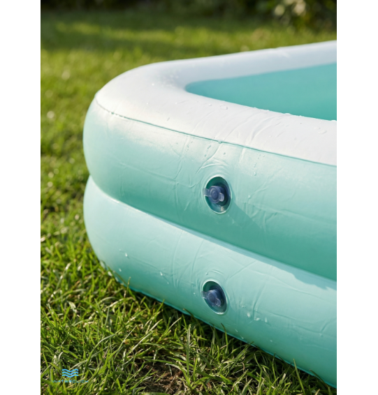 Бассейн надувной семейный "Бирюзовый" 229х147х46см, от 3 лет, 600 л, Intex 57181