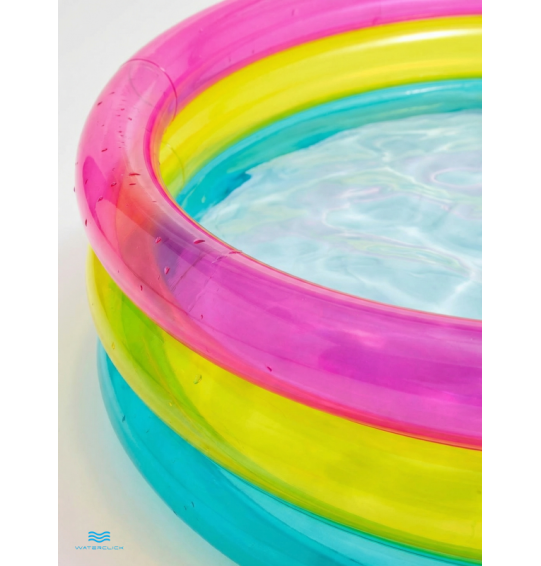 Надувной бассейн детский "Радуга", 86x25см, 1-3 года, 63 л, Intex 57104