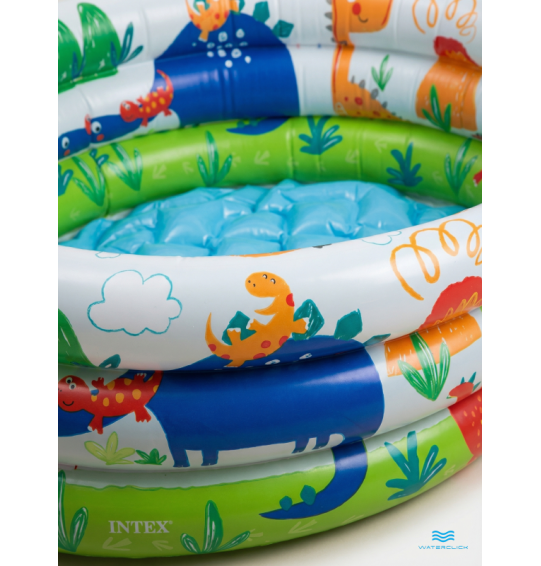 Надувной бассейн детский "Зверюшки", 61х22см, 1-3 года, 33 л, Intex 57106