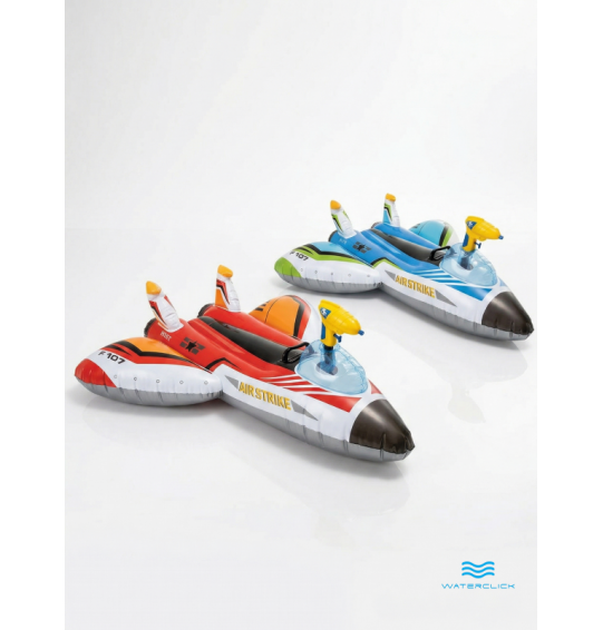 Надувная игрушка-наездник детская "Самолет", 117х117см, от 3 лет,до 40 кг, Intex 57536