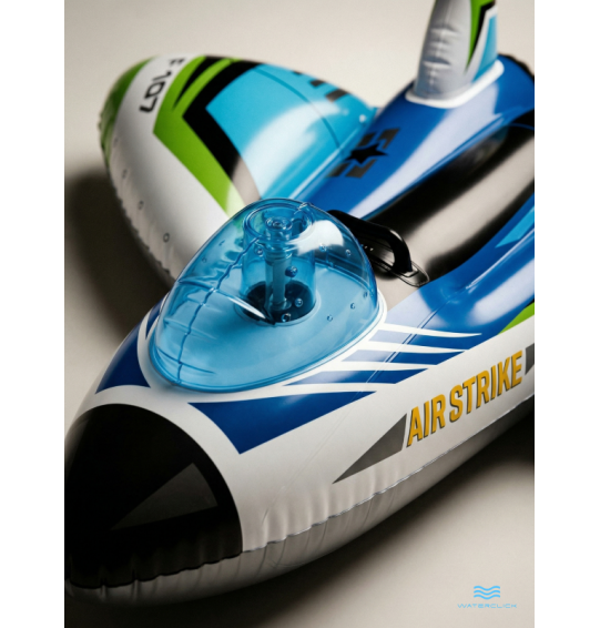 Надувная игрушка-наездник детская "Самолет", 117х117см, от 3 лет,до 40 кг, Intex 57536