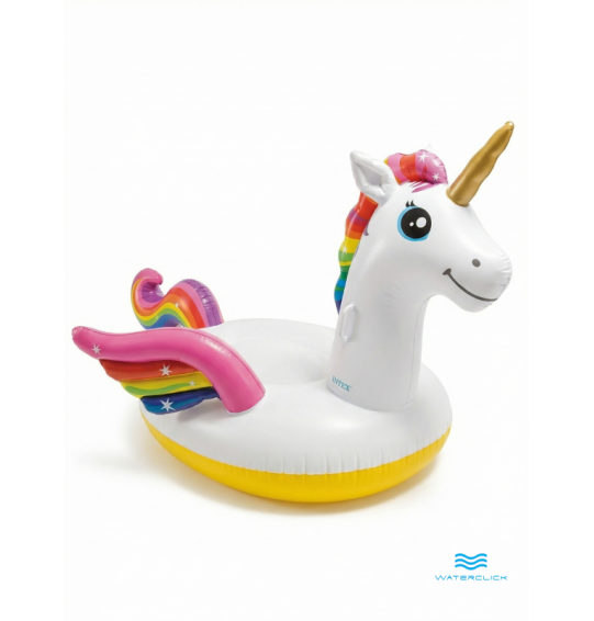 Плотик надувной с ручками "Единорог", 201x140x97см, от 3 лет, до 40 кг, Intex 57561