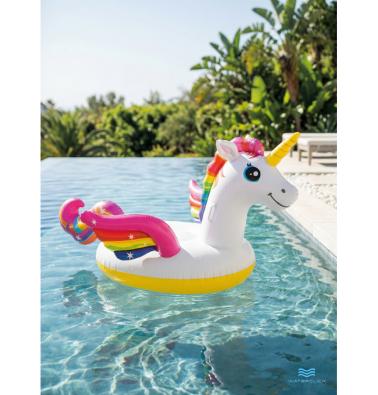 Плотик надувной с ручками "Единорог", 201x140x97см, от 3 лет, до 40 кг, Intex 57561