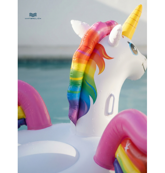 Плотик надувной с ручками "Единорог", 201x140x97см, от 3 лет, до 40 кг, Intex 57561