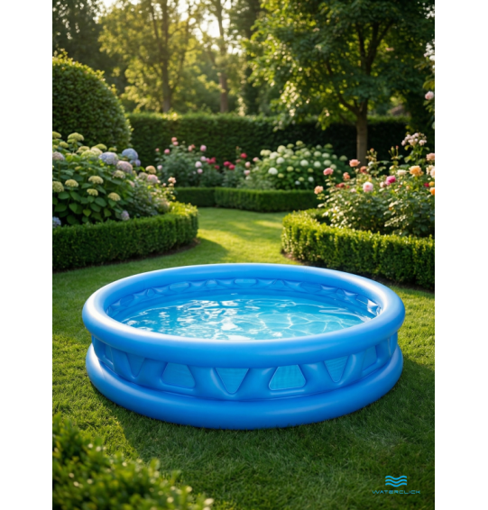 Бассейн надувной детский "Летающая тарелка", 188х46см, 790л, от 3 лет, Intex 58431