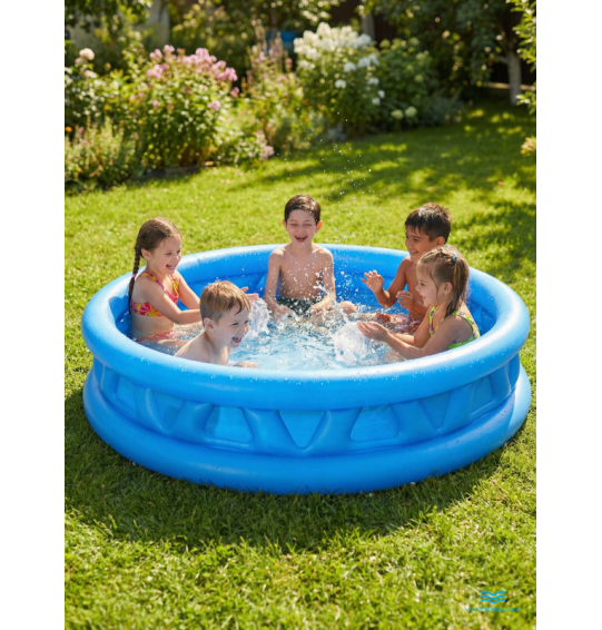 Бассейн надувной детский "Летающая тарелка", 188х46см, 790л, от 3 лет, Intex 58431