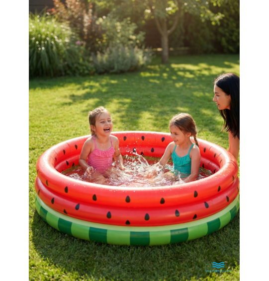 Бассейн надувной детский "Арбуз", 168х38 см, 581 л, от 2 лет, Intex 58448