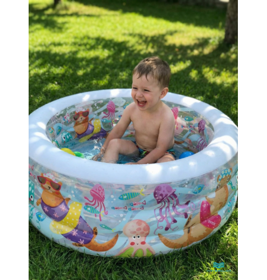 Бассейн надувной детский "Аквариум", 152х56см, 400 л, от 6 лет, Intex 58480