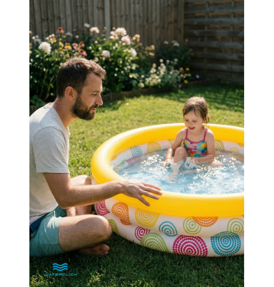 Бассейн надувной детский "Геометрические фигуры", 168х38см, от 2 лет, 581л, Intex 58449