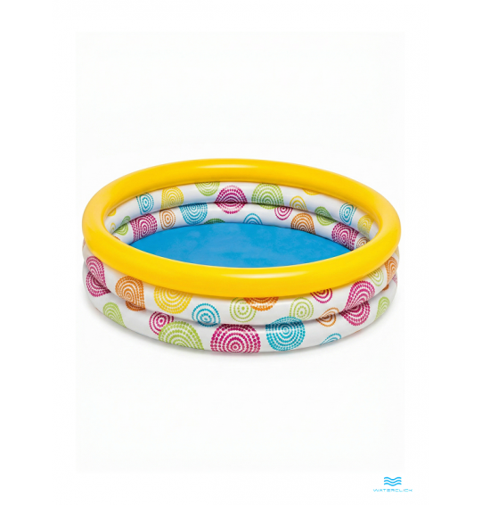 Бассейн надувной детский "Геометрические фигуры", 168х38см, от 2 лет, 581л, Intex 58449