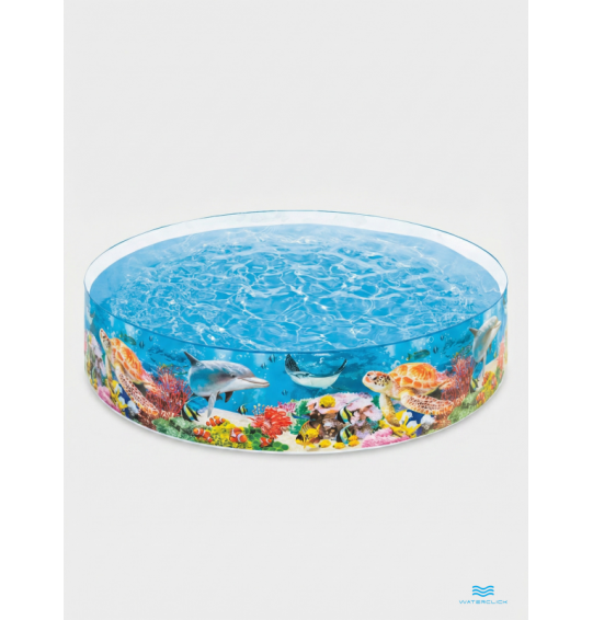 Бассейн каркасный детский "Коралловый риф", 244х46см, от 3 лет, 2040л, Intex 58472