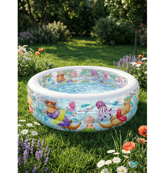 Бассейн надувной детский "Аквариум", 152х56см, 400 л, от 6 лет, Intex 58480