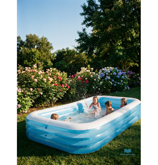 Бассейн надувной семейный "Морская волна", 305х183х56см, 1092 л, от 6 лет, Intex 58484