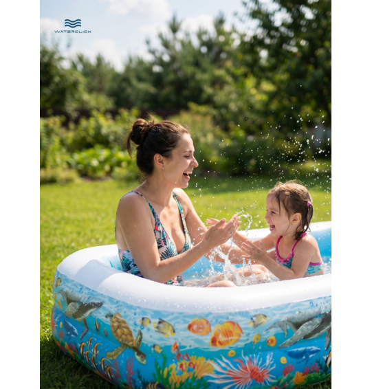 Бассейн надувной семейный "Тропический риф", 305х183х56см, 1092 л, от 6 лет, Intex 58485