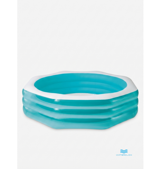 Бассейн надувной семейный восьмиугольный, 254х254х56см, 999 л, от 6 лет, Intex 58492