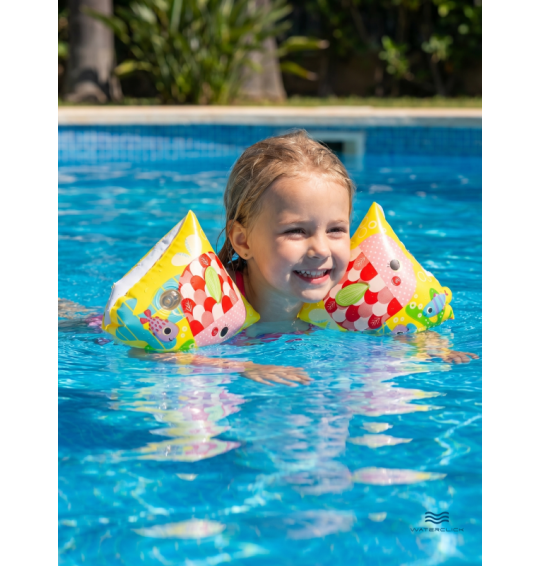 Нарукавники детские надувные "Веселые рыбки", 23х15см, 3-6 лет, Intex 58652 