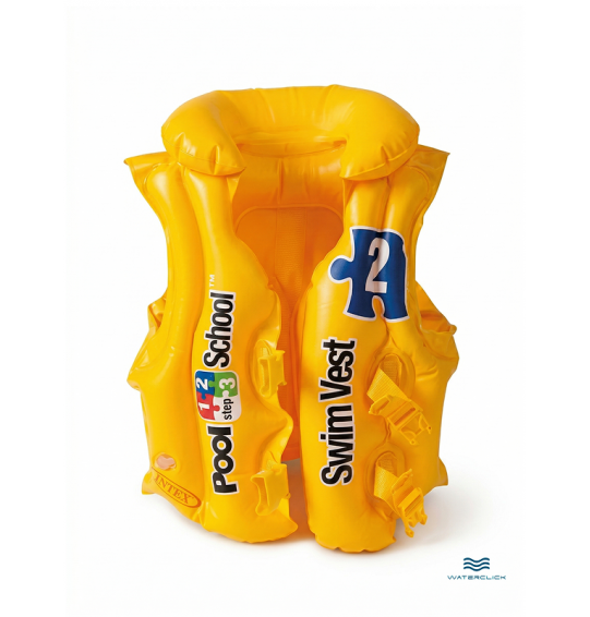 Жилет надувной с воротником "Deluxe Swim Vest", 50х47см, от 3 до 6 лет, Intex 58660