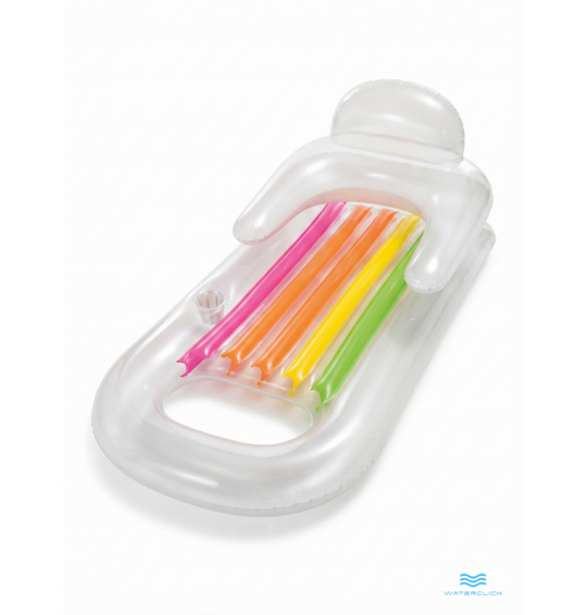 Матрас-кресло надувной для плавания с окном, 160x85см, до 100 кг, intex 58802