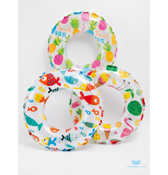 Круг надувной "Яркие круги", D-61см, 6-10 лет, INTEX 59241