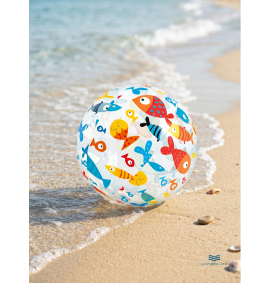 Мяч надувной пляжный детский, d-51см,от 3 лет, Intex 59040