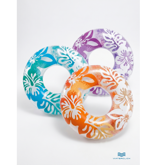 Круг надувной "Прозрачный, разноцветный", D-91см, от 9 лет, INTEX 59251