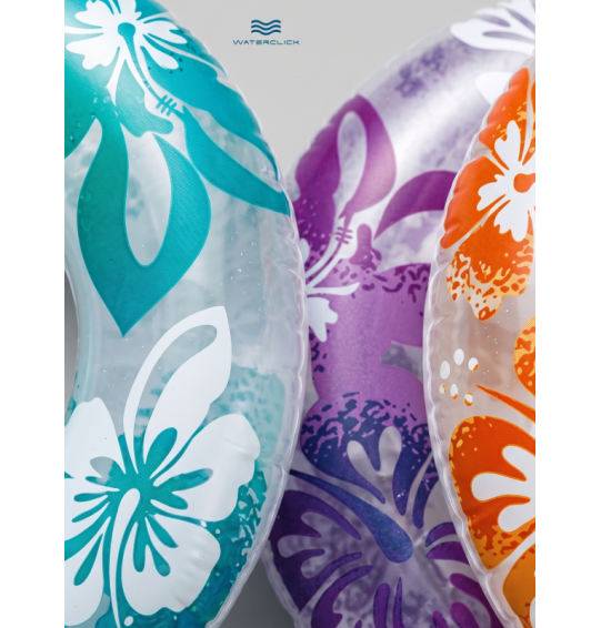 Круг надувной "Прозрачный, разноцветный", D-91см, от 9 лет, INTEX 59251