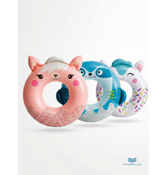 Круг надувной "Милые зверята", D-76 см, от 8 лет, Intex 59266