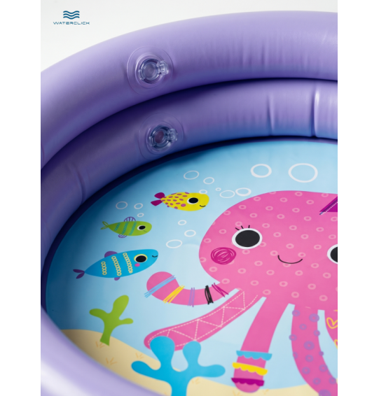 Надувной бассейн детский "Осьминог", 61x15см, 1-3 года, 15л, Intex 59409