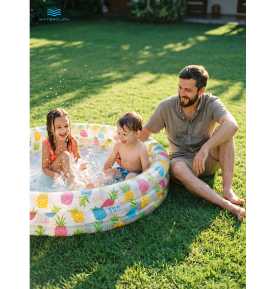 Бассейн надувной детский "Фрукты", 132х28 см, от 2 лет, 204 л, Intex 59431