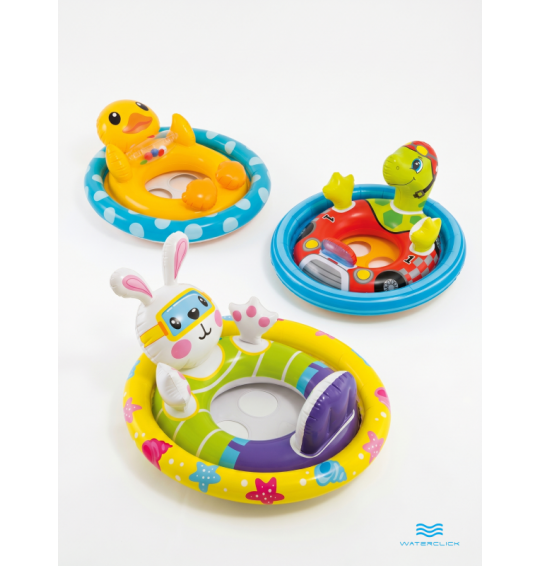 Круг-ходунки надувной для плавания "Зверюшки", 3-4 года, до 23кг, Intex 59570