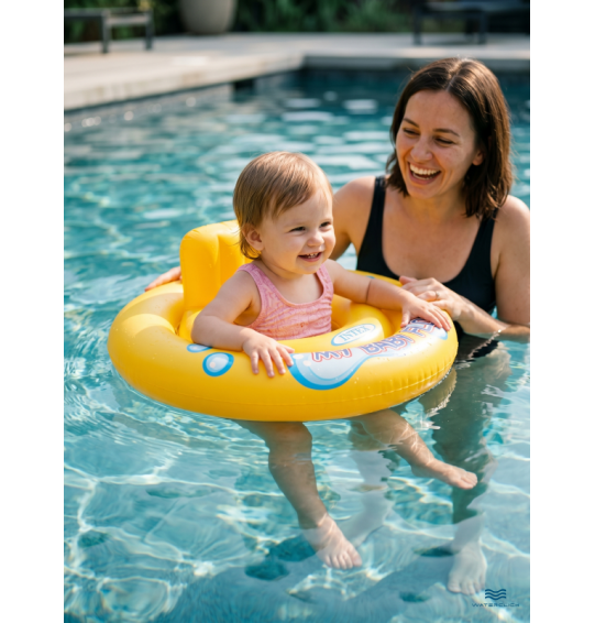 Круг-ходунки надувной для плавания "Мой малыш", от 1 до 2 лет, 67см, Intex 59574