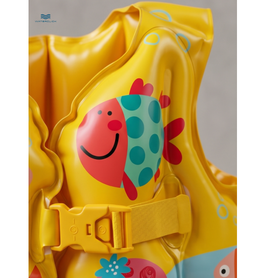 Жилет надувной для плавания детский "Счастливые рыбки", 3-5 лет, 41х30см, Intex 59661