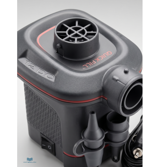 Насос электрический воздушный автомобильный, 12В, 650л/мин, 3 насадки, Intex 66636