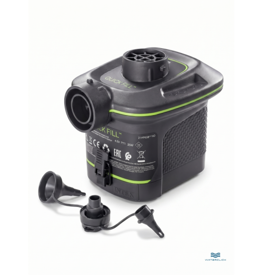 Насос электрический на батарейках, 25Вт, 420л/мин, 3 насадки, Intex 66638