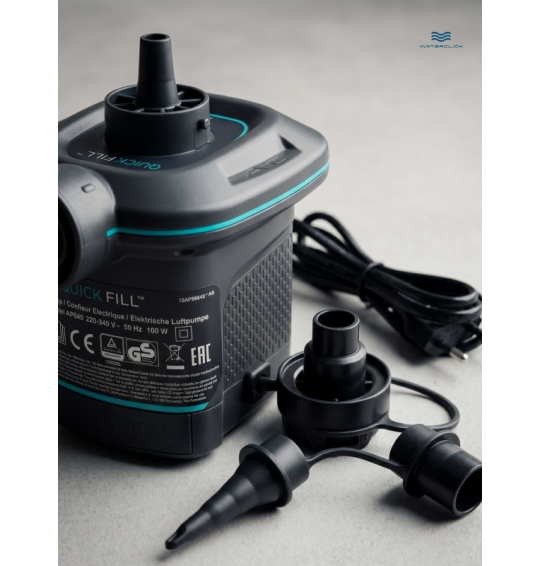 Насос электрический от сети 220Вт, 650л/мин, 3 насадки, Intex 66640