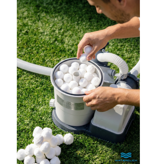 Наполнитель (шарики) Fiber Ball, 500гр, для песочных фильтр насосов (эквивалент 18кг песка)