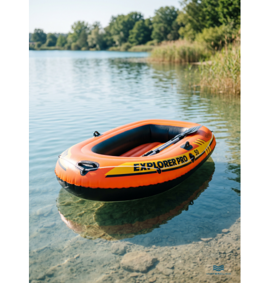Надувная лодка (плот) для плавания "Explorer Pro-50", 137×85×23 см, от 6 лет, до 40 кг, Intex 58354