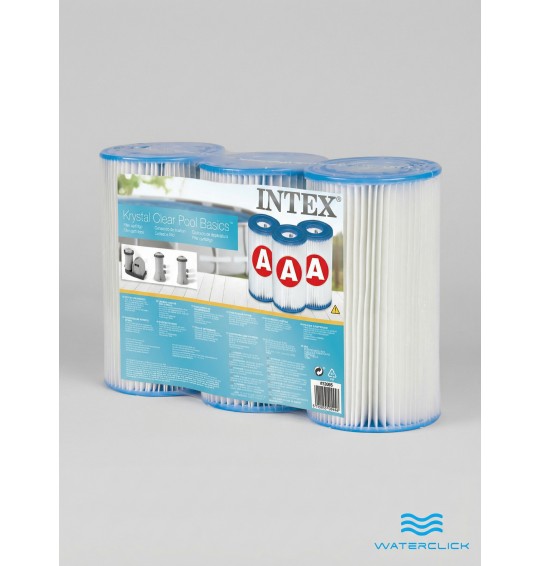 Картридж для очистки воды для фильтров насосов INTEX 29003, тип А, 3 штуки Картридж для очистки воды для фильтров насосов INTEX 29003, тип А, 3 штуки