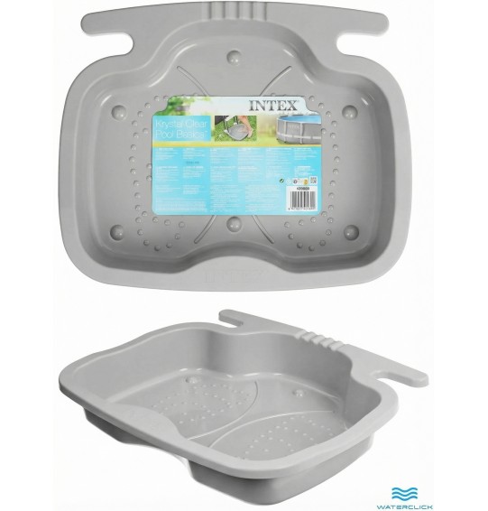 Ванночка для ног под лестницу для бассейна, Intex 29080, серая Ванночка для ног под лестницу для бассейна, Intex 29080, серая