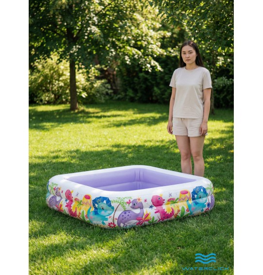 Детский надувной бассейн с навесом Intex 57470, 157*157*122см, 280л, от 2 лет.