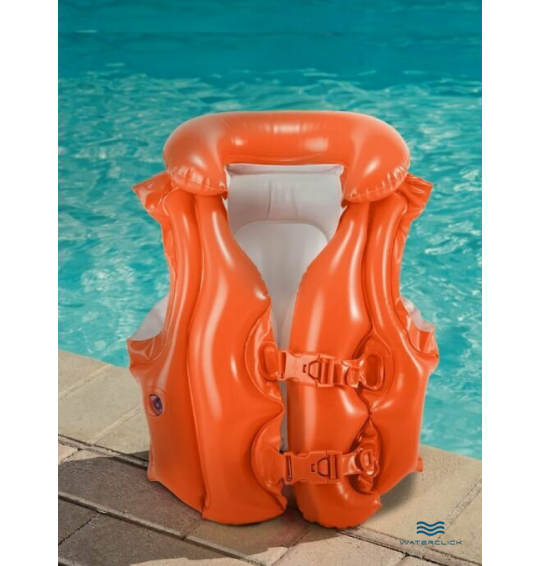 Жилет надувной детский для плавания Intex 58671 "Deluxe", 3-6 лет, 50x47 см