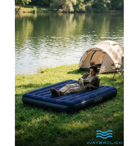 Надувной матрас Intex 64755 "Classic Downy", 183x203x25см, до 273кг