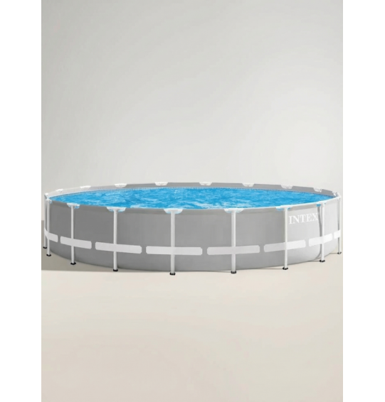 Бассейн каркасный круглый intex 26756 "Prism Frame", 610х132см, 32695 л, фильтр-насос, лестница, тент, подстилка