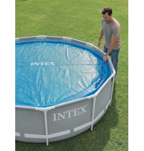 Тент-покрывало Intex 28014, с обогревающим эффектом для круглого бассейна 488 см 