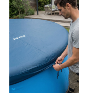 Тент для бассейнов с надувным бортом  Intex 28022 "Easy Set",  366см 
